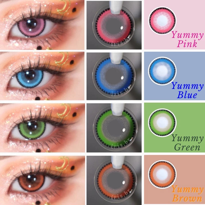 Lentes De Contato Coloridas Para Cosplay e Fantasia